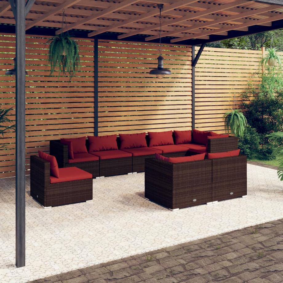 VidaXL Garten lounge set poly-rattan  