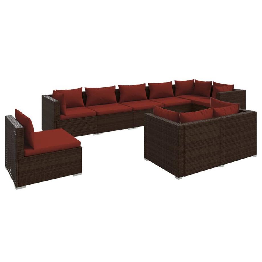 Garten lounge set poly-rattan