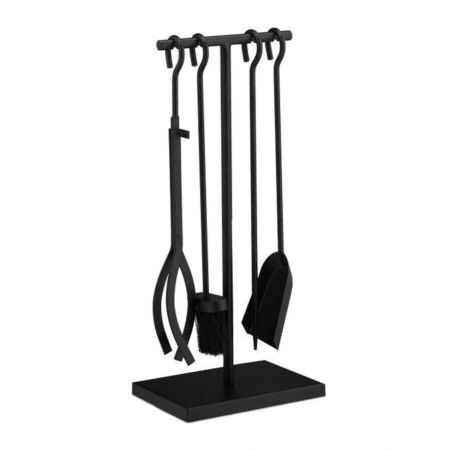Support à feu noir 5 pièces