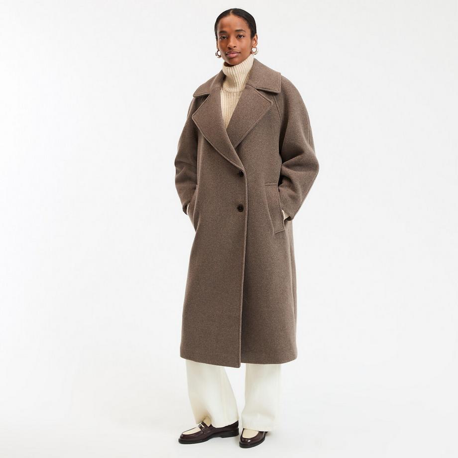 La Redoute Collections Cappotto lungo Chiusura asimmetrica  