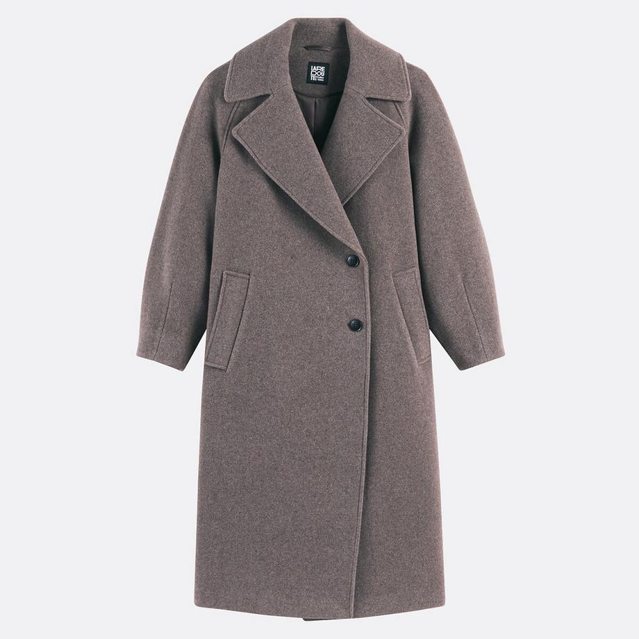 La Redoute Collections Cappotto lungo Chiusura asimmetrica  