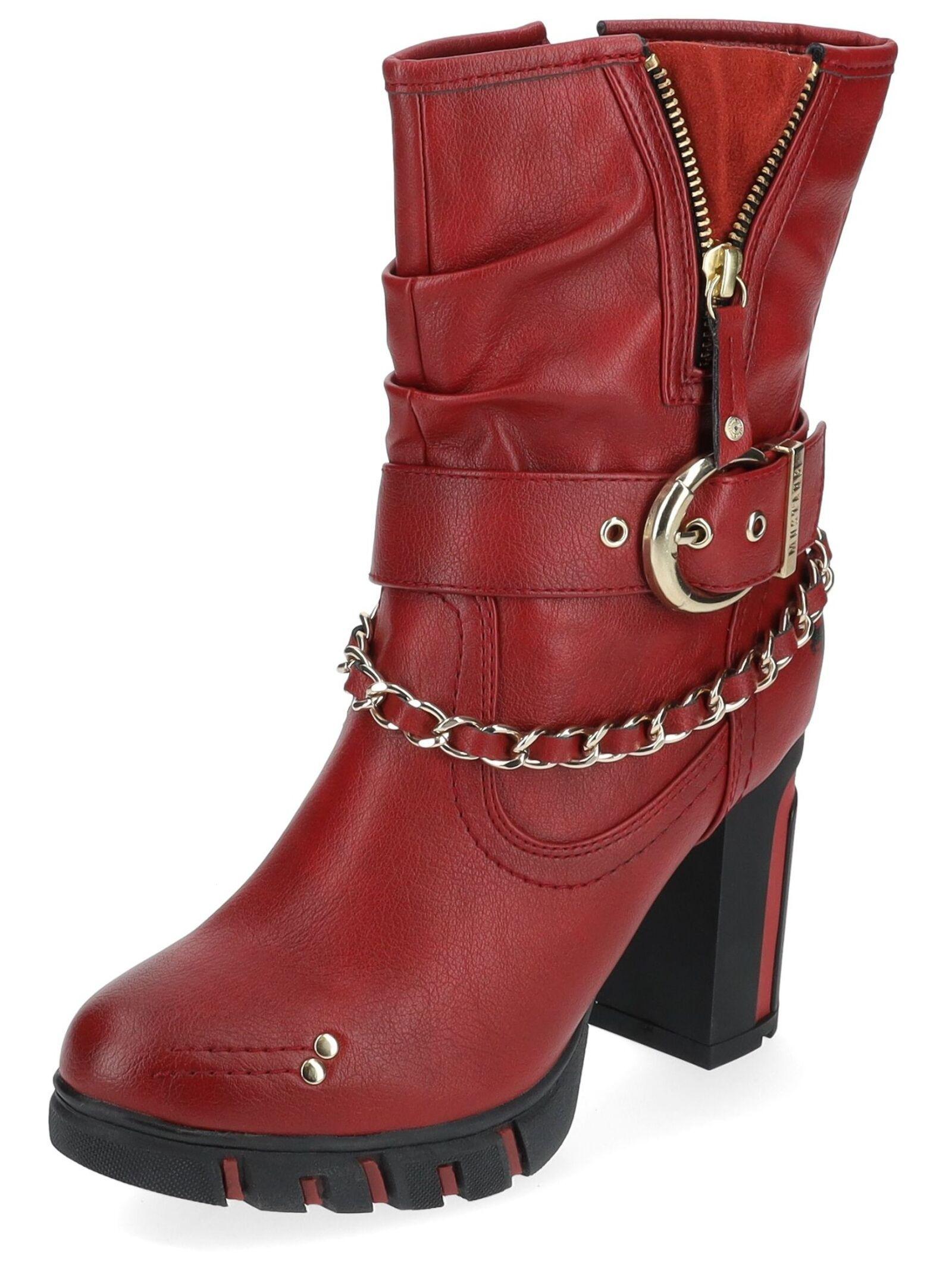 Image of Stiefelette 1363-505 Damen Rot Bunt 39