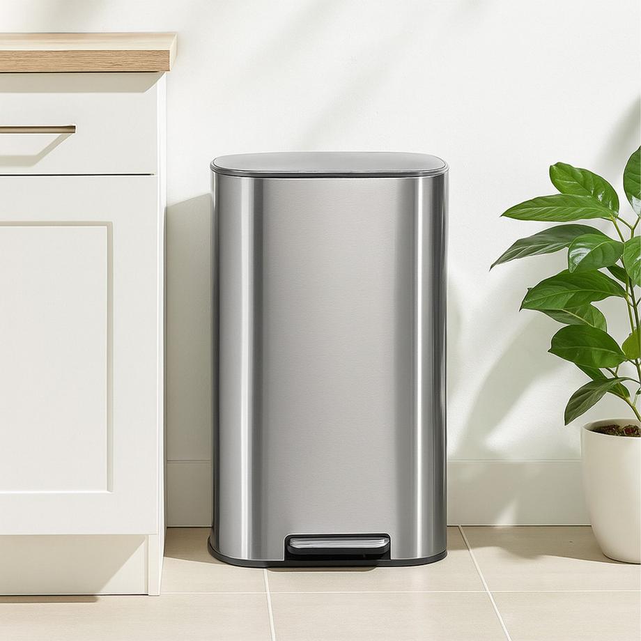 Northix Pattumiera a pedale con coperchio a chiusura ammortizzata  