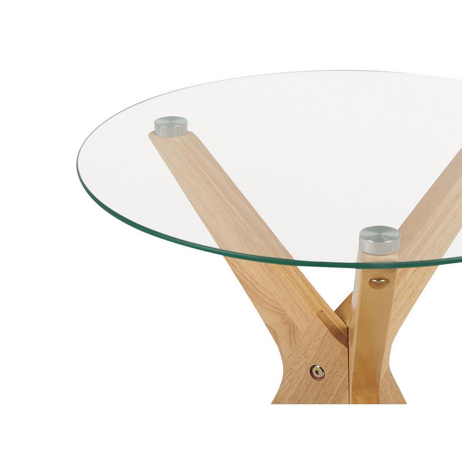 Beliani Table d'appoint en Verre de sécurité Moderne VALLEY  