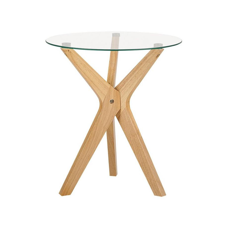 Beliani Table d'appoint en Verre de sécurité Moderne VALLEY  