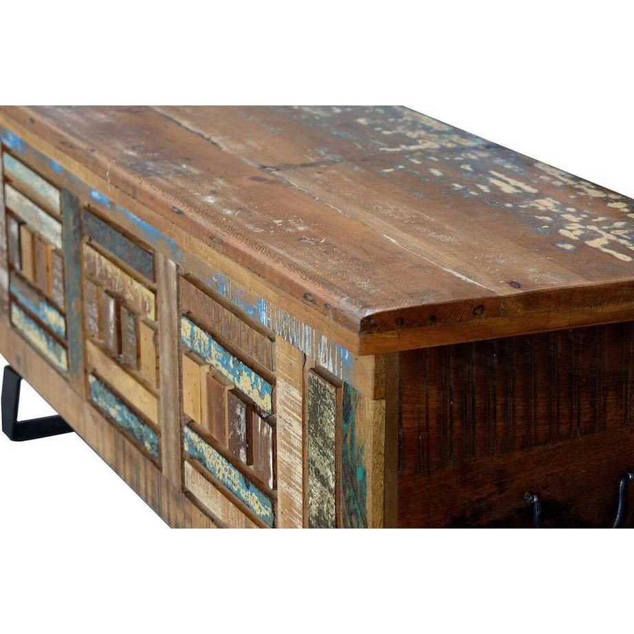 mutoni Truhe Xela Holz recycelt multicolor 116x40  