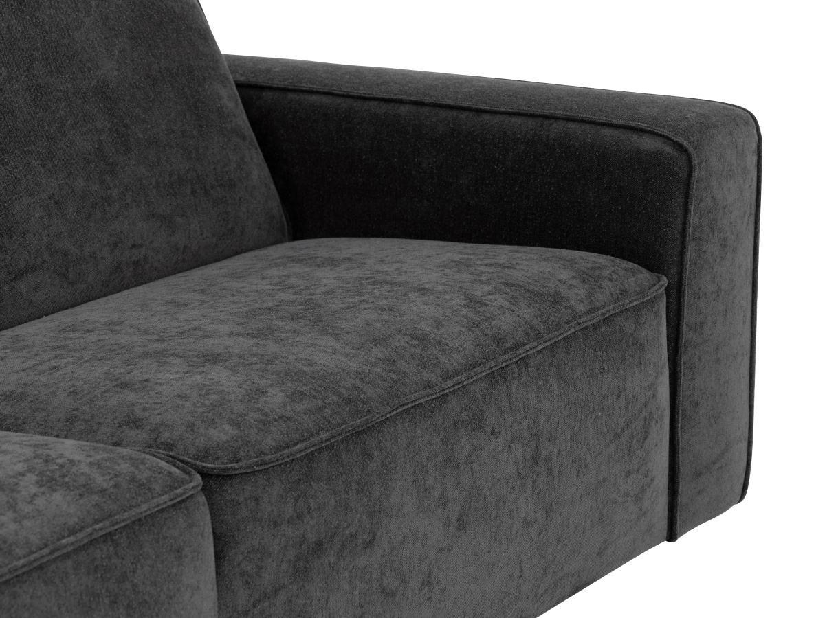 Vente-unique Sofa 3-Sitzer - Stoff - Anthrazit - MINATA  