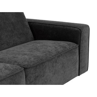 Vente-unique Sofa 3-Sitzer - Stoff - Anthrazit - MINATA  