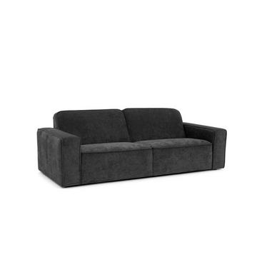 Sofa 3-Sitzer - Stoff - Anthrazit - MINATA