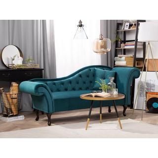 Beliani Chaise longue versione destra en Velluto Glamour LATTES  