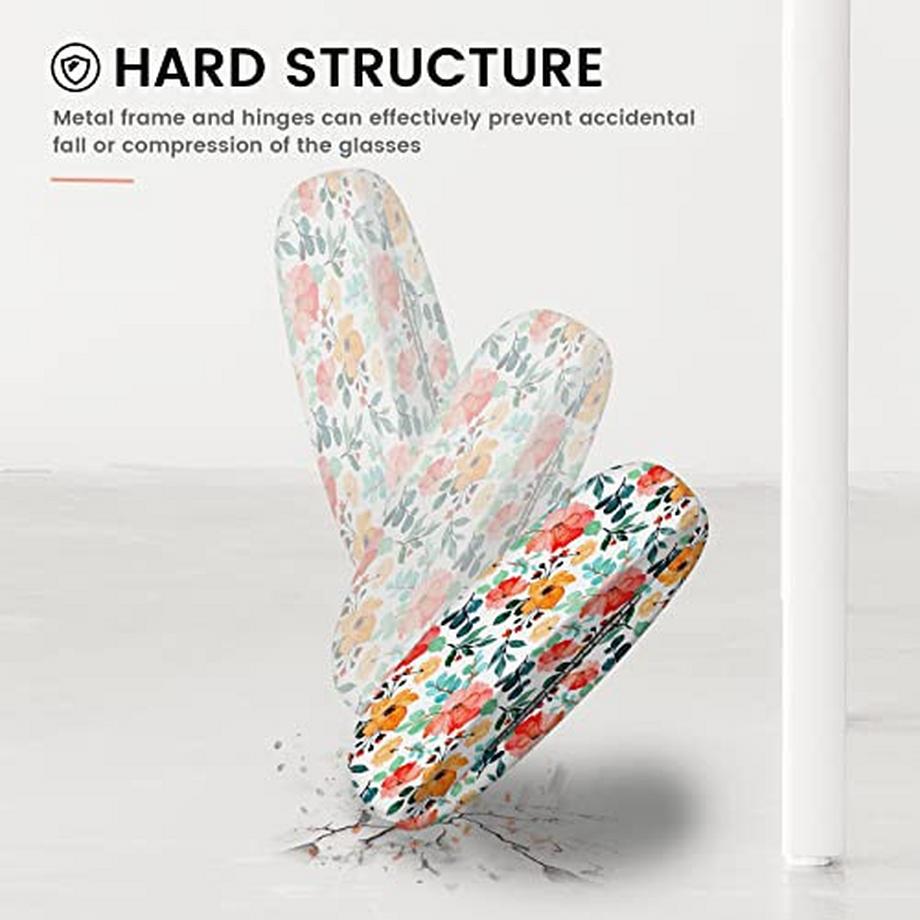 Only-bags.store  Hartschalen-Brillenetui aus PU-Leder, tragbares Reiseetui 