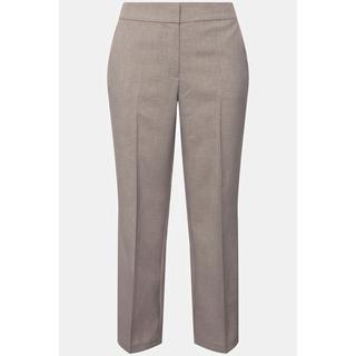 Ulla Popken  Pantalon Sophie chiné, jambe droite. Pinces et taille confortable. 