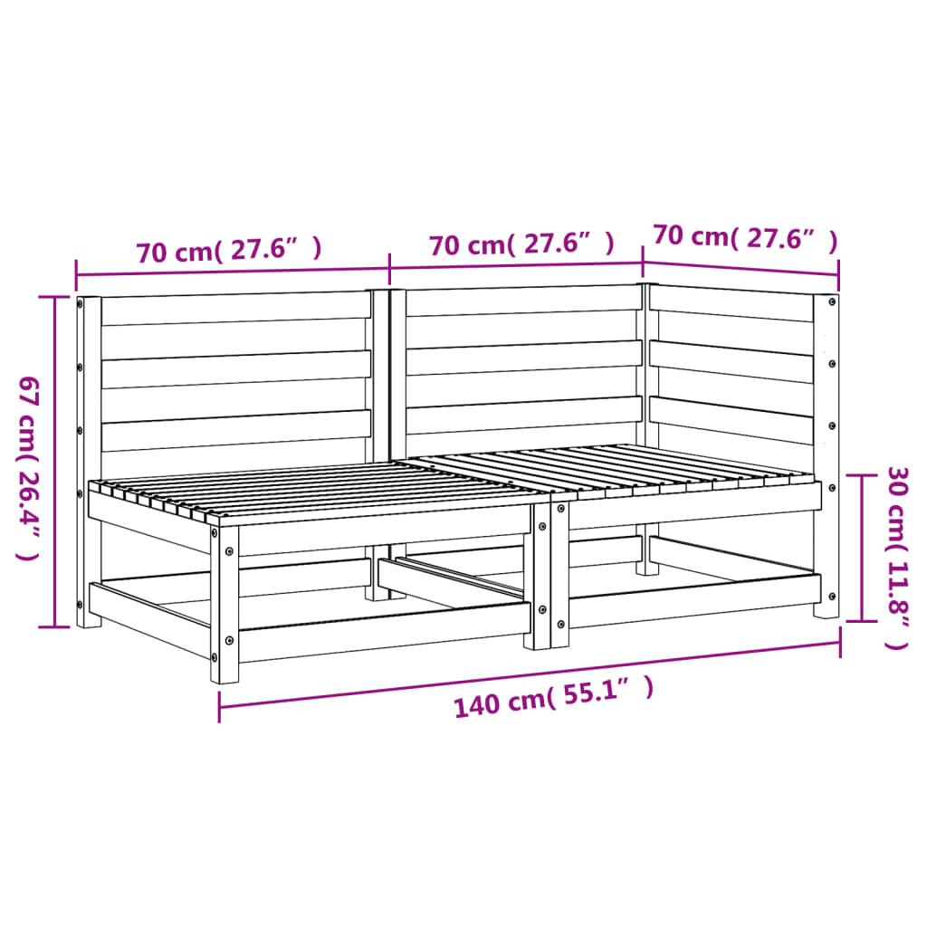 VidaXL divano da giardino Legno di douglas  