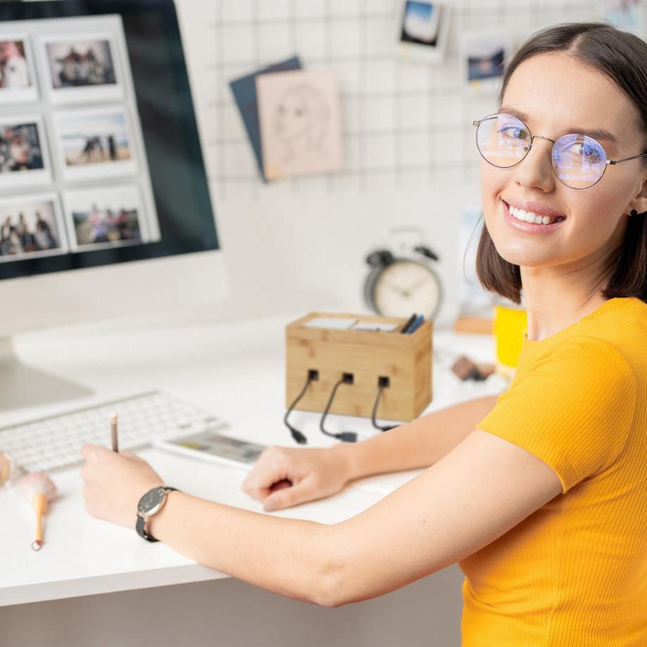 Northix Scatola per cavi in ​​bambù  