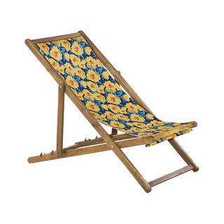 Beliani Set mit 2 klappbaren Liegestühlen aus Stoff Modern ANZIO  