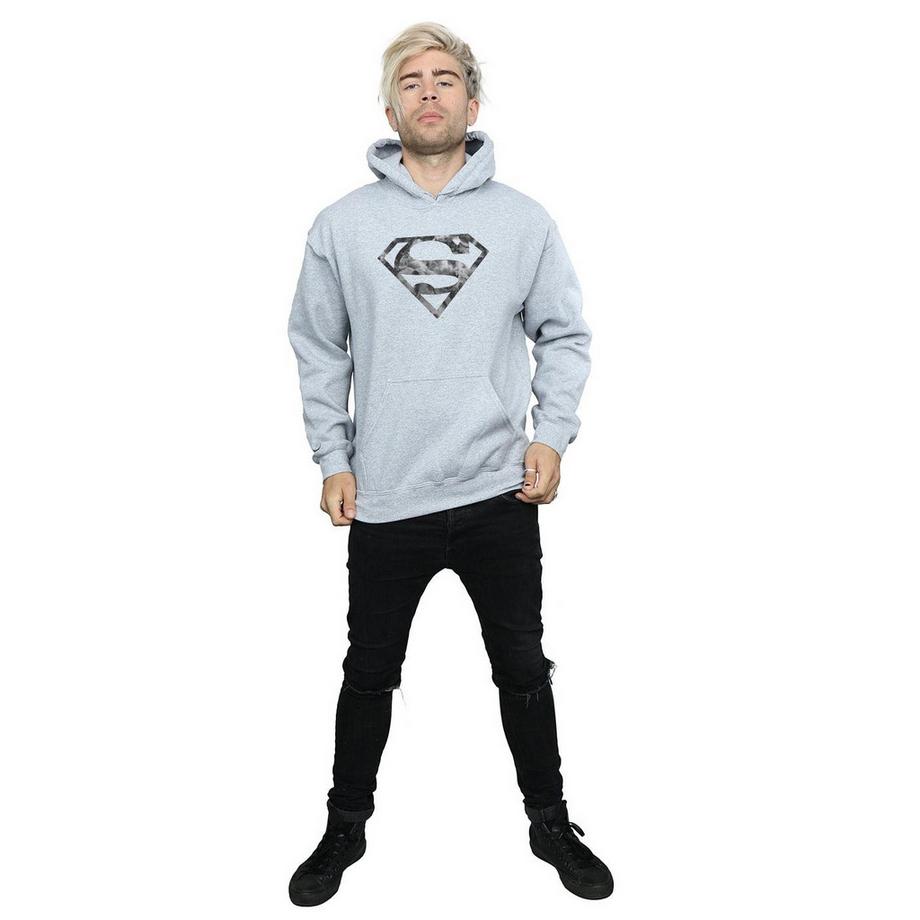 DC COMICS Superman Camo Shield Logo Kapuzenpullover  
