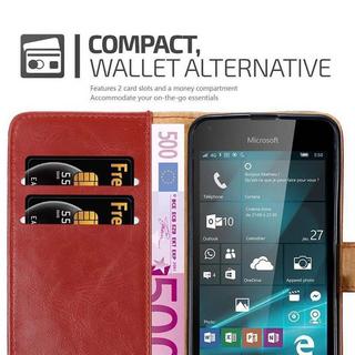 Cadorabo  Housse compatible avec Nokia Lumia 550 - Coque de protection avec fermeture magnétique, fonction de support et compartiment pour carte 