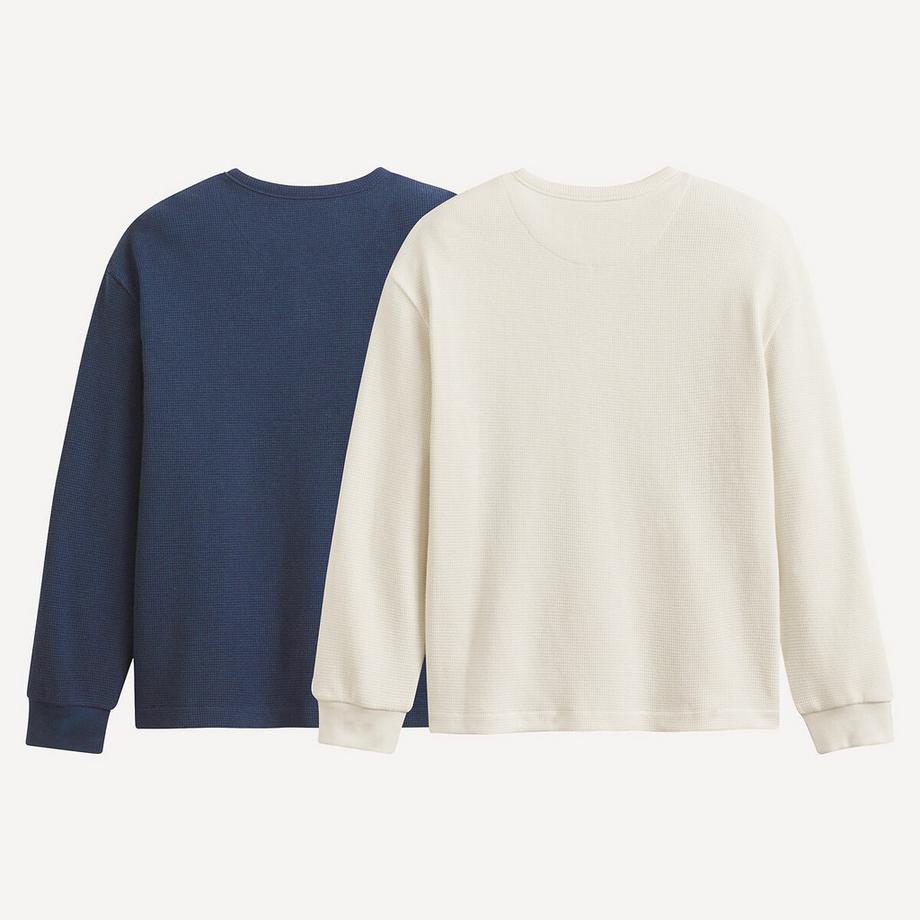 La Redoute Collections  Lot de 2 T-shirts manches longues 