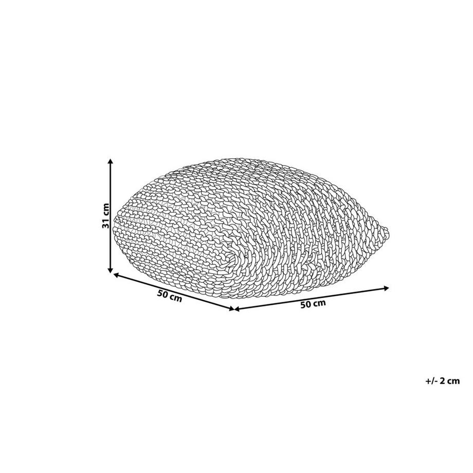Beliani Pouf en Coton Boho CONRAD  