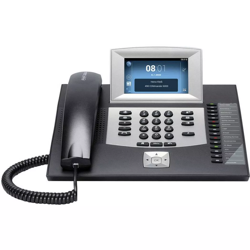 AUERSWALD - COMfortel 2600 IP Hybrides VoIP-Telefon, Schwarz