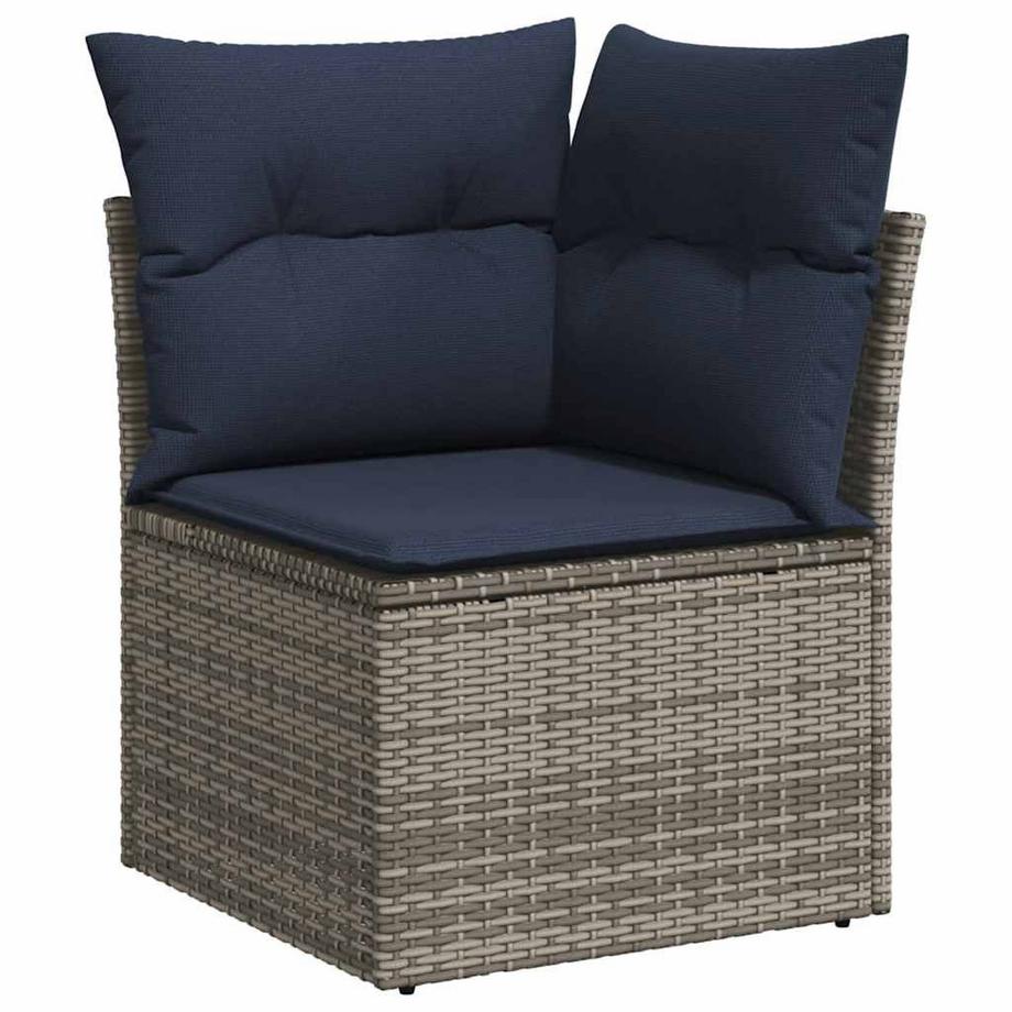 VidaXL set di divani da giardino Polirattan  