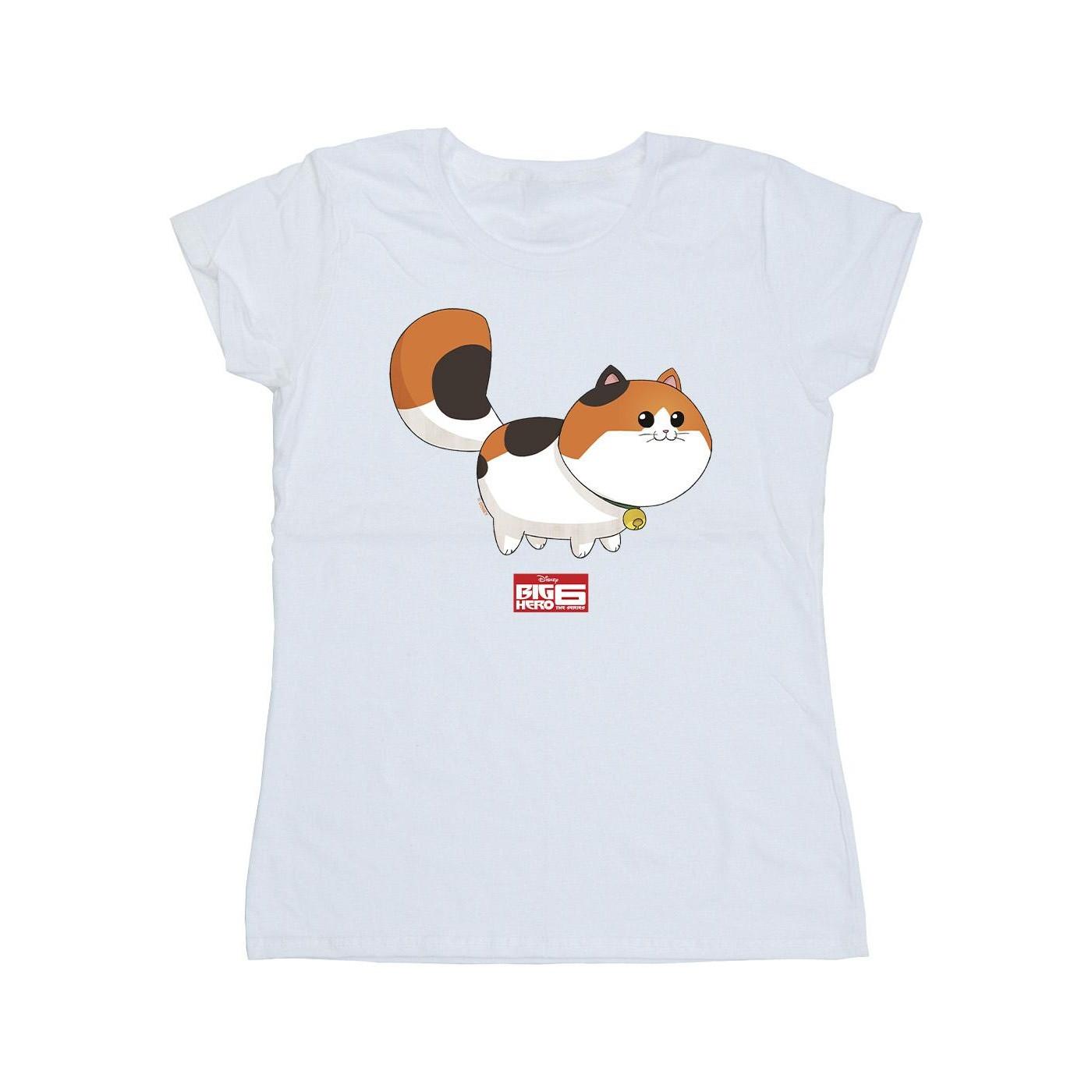 Image of Big Hero 6 Baymax Kitten Pose Tshirt Damen Weiss XXL