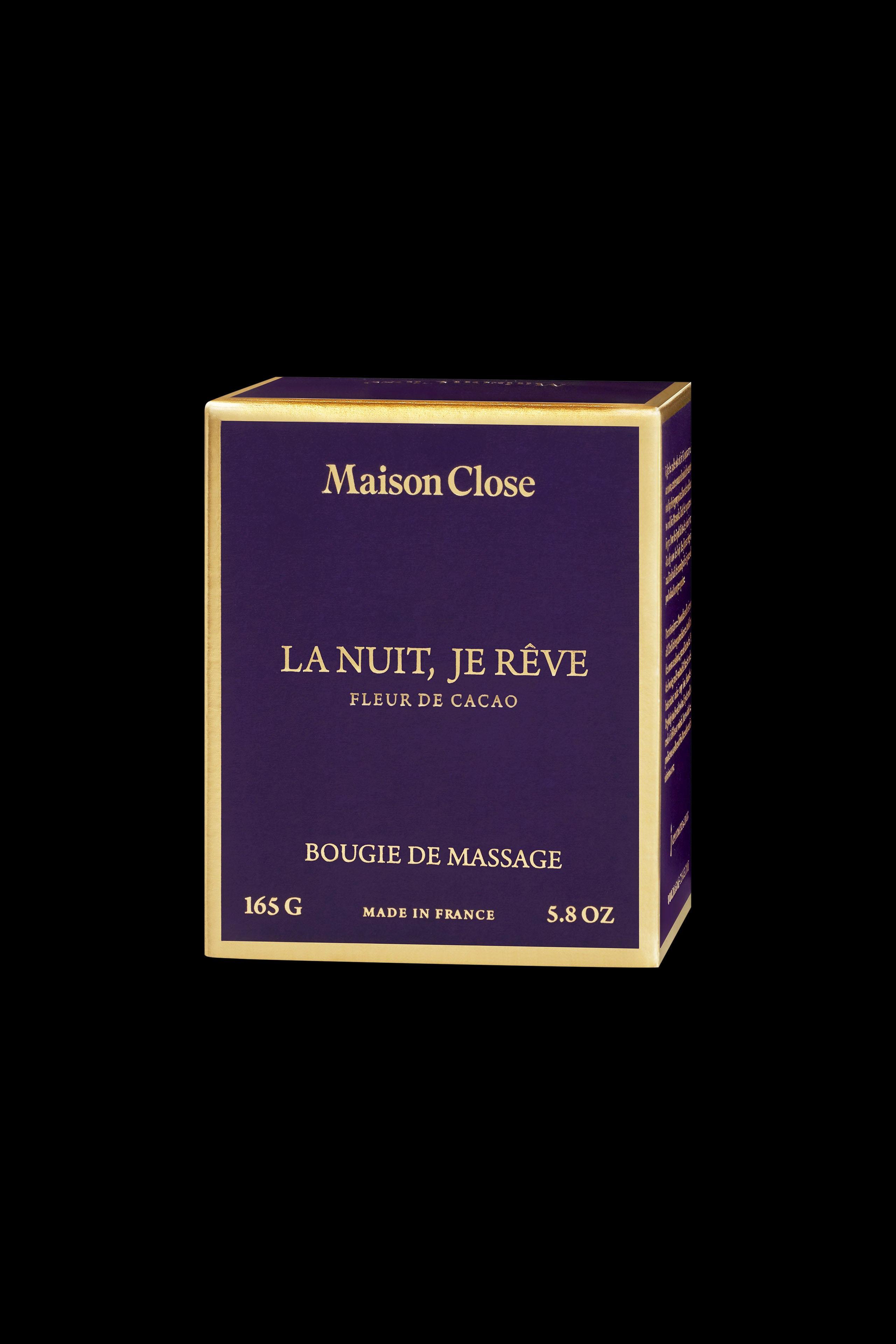 MAISON CLOSE  Massagekerze - La nuit, je rêve - Kakao unde Blüten 