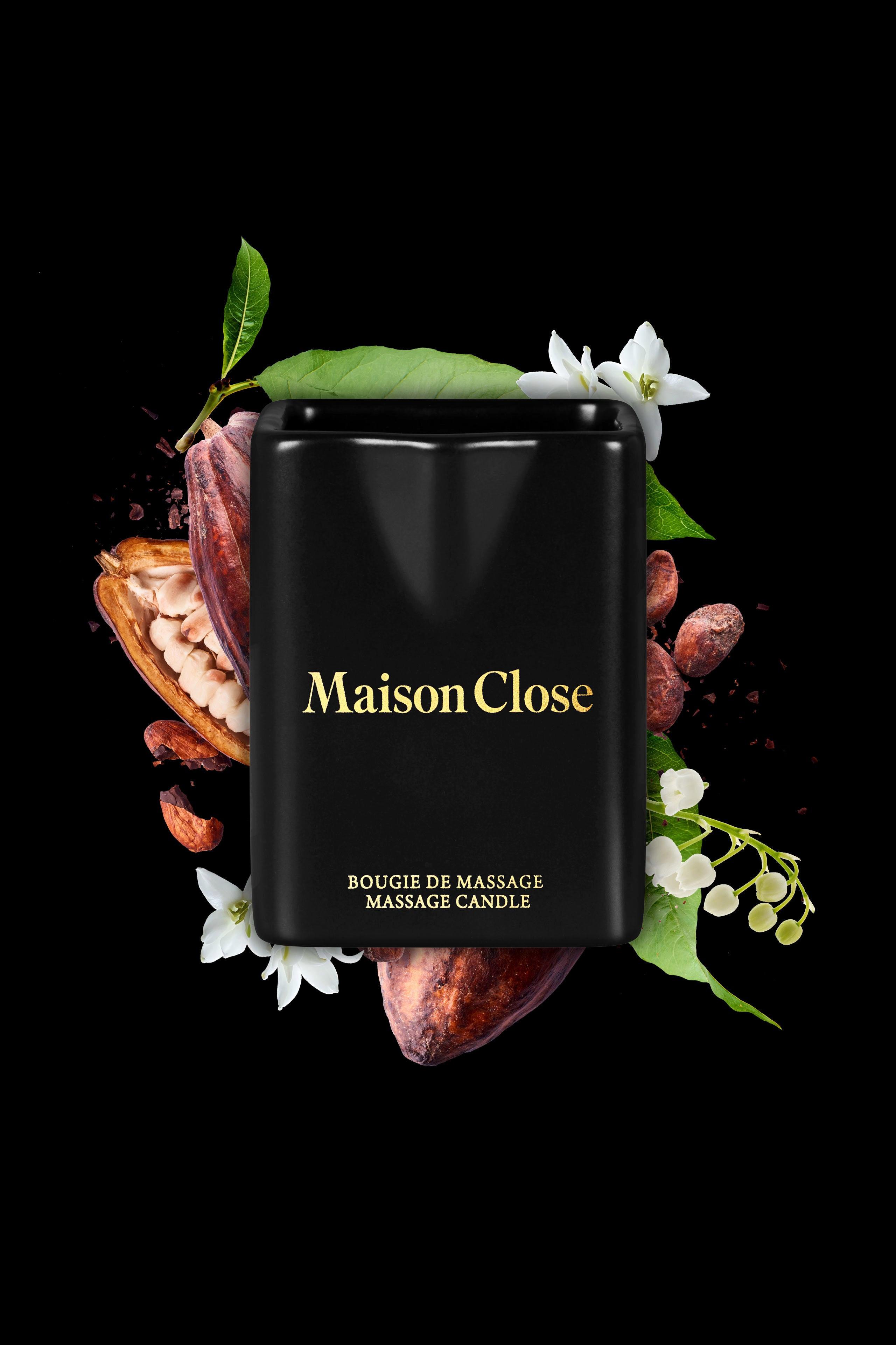 MAISON CLOSE  Massagekerze - La nuit, je rêve - Kakao unde Blüten 