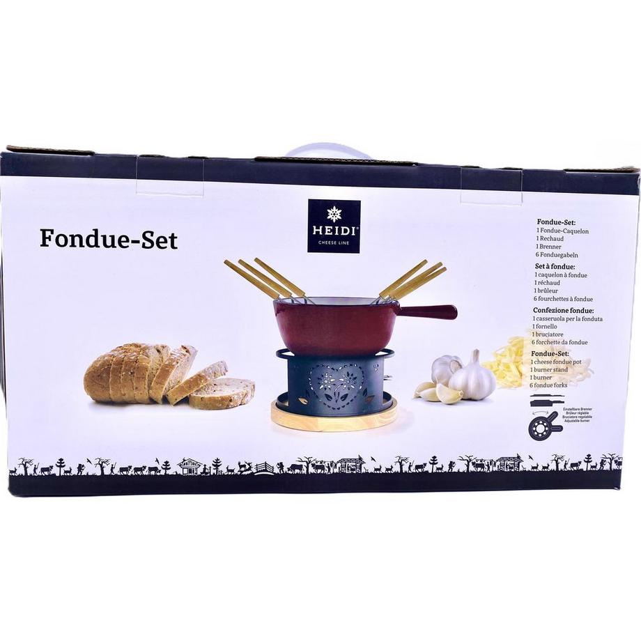 Heidi Cheese Line Folk Fondue-Set  