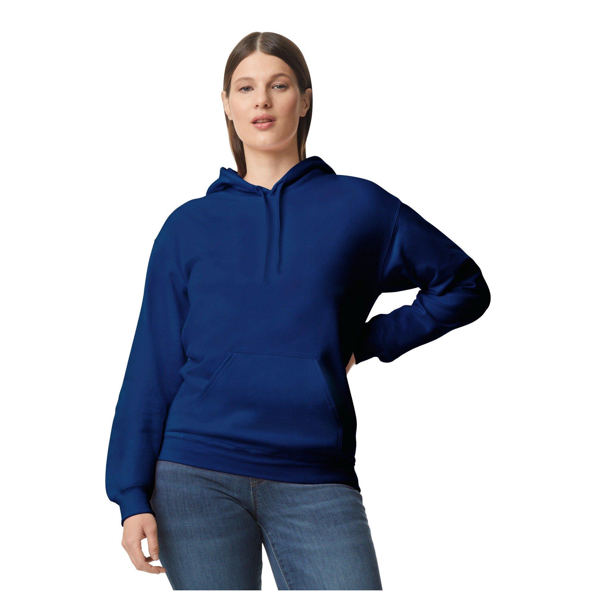 Image of Softstyle Kapuzenpullover Mittelschwer Damen Marine XXL