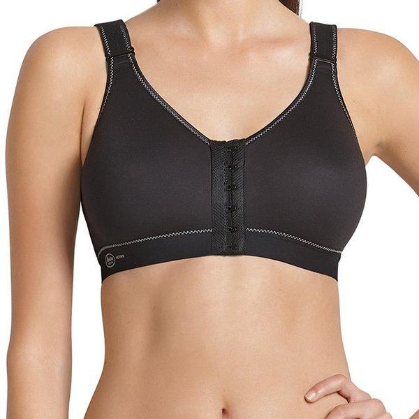 Image of Frontline Open - Sport Bh Mit Vorderverschluss Damen Schwarz E/80