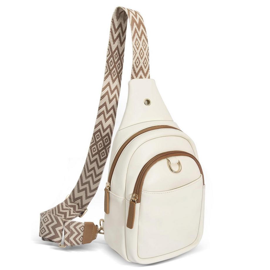 Petit Sac De Poitrine à Bandoulière, Sac à Bandoulière Croix Antivol