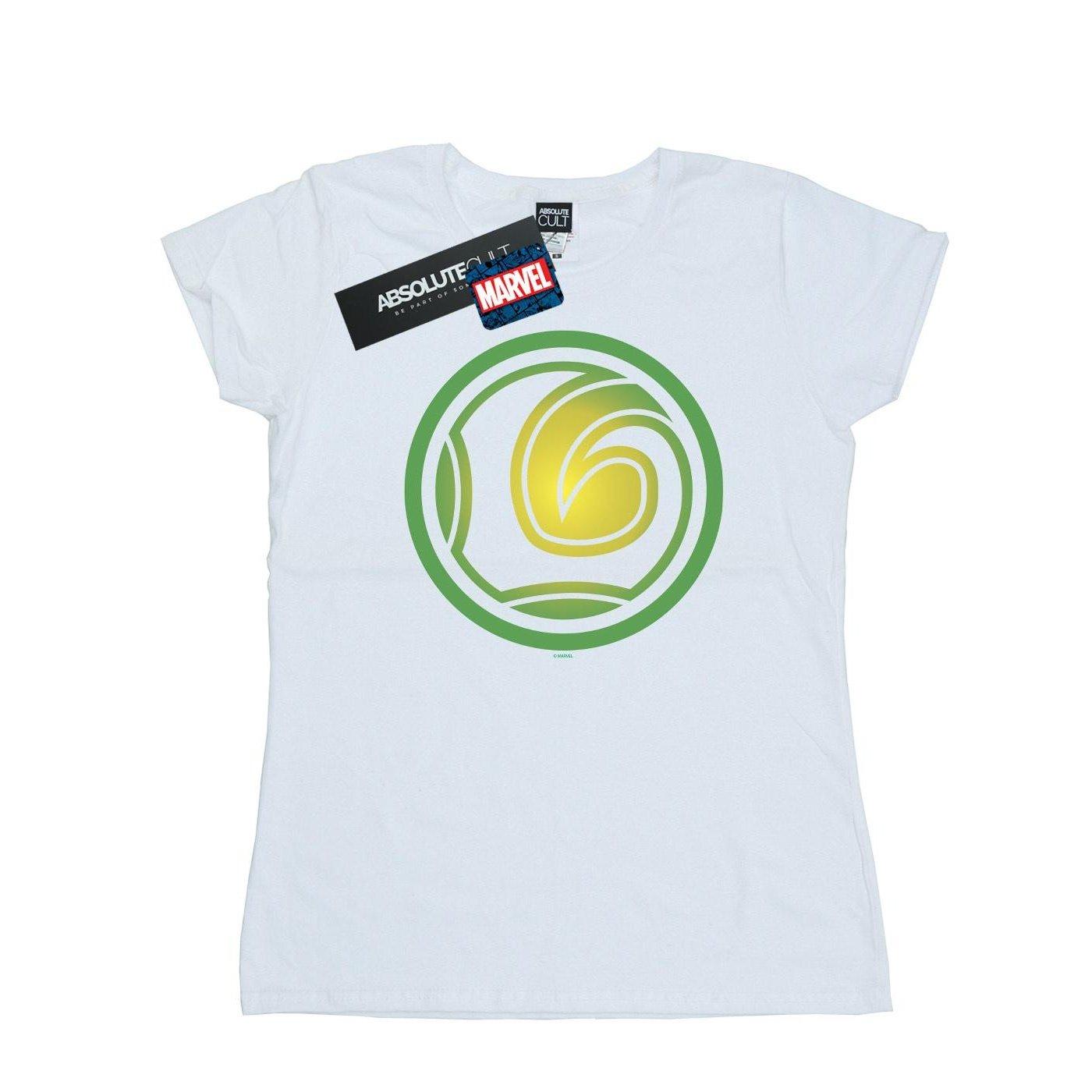 Image of Loki Symbol Tshirt Damen Weiss XXL