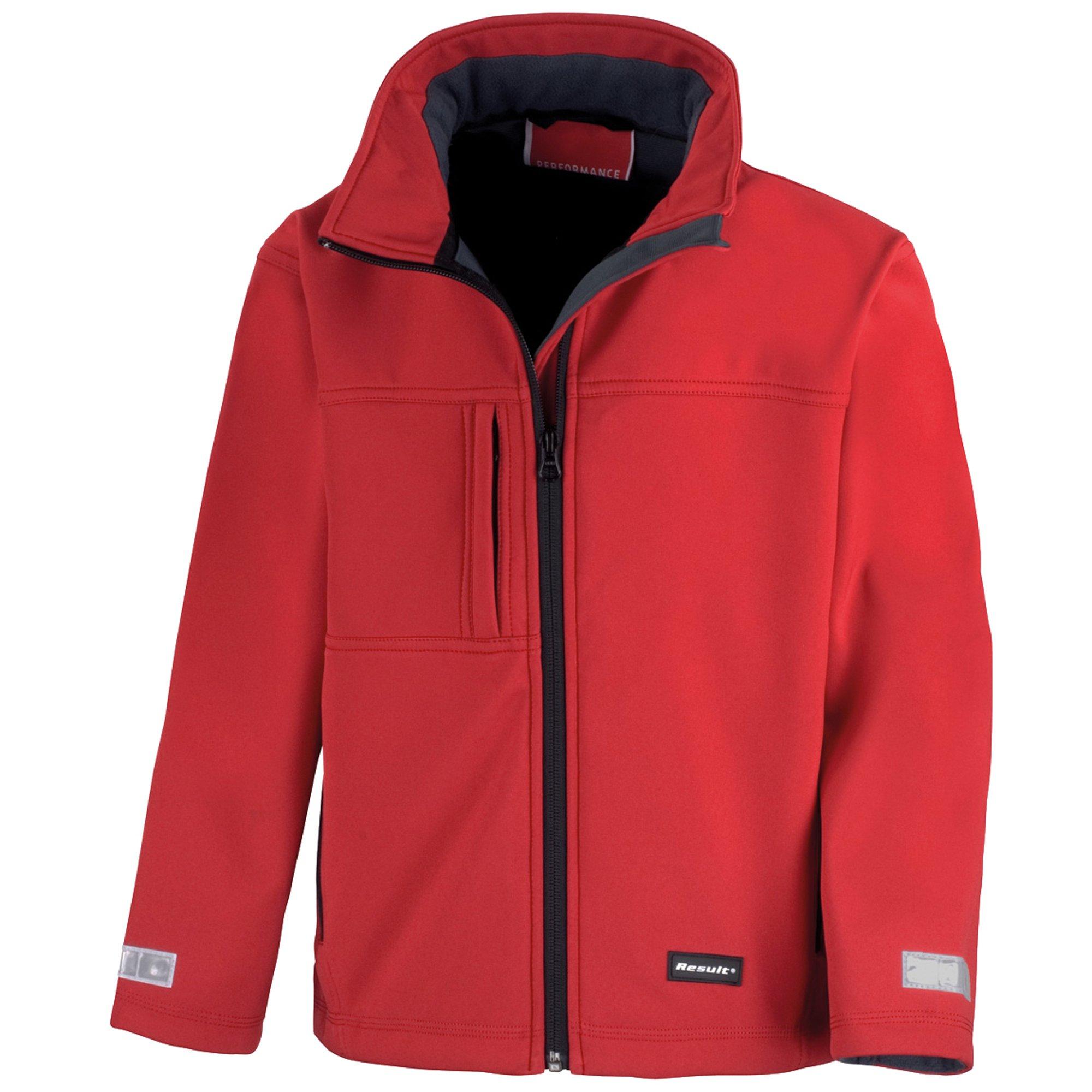 Image of Softshelljacke, 3lagig Unisex Rot Bunt XL