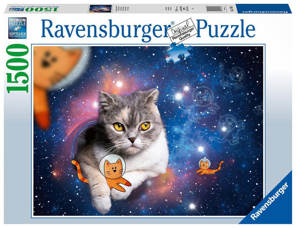 Image of Puzzle Katzen fliegen im Weltall (1500Teile)