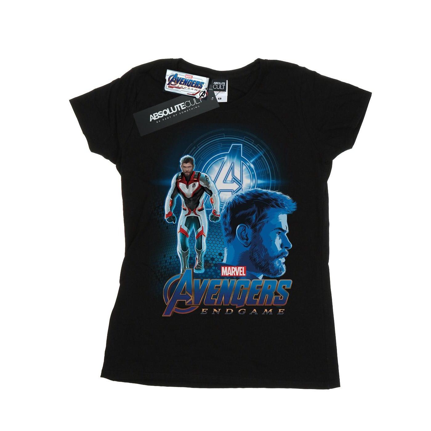 Image of Avengers Endgame Thor Team Suit Tshirt Damen Schwarz L