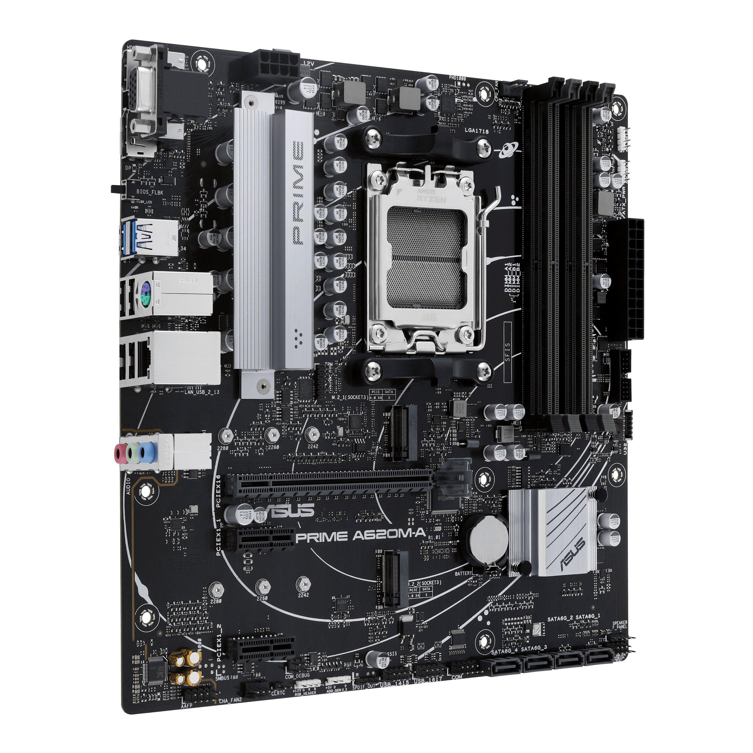 ASUS  PRIME A620M-A-CSM AMD A620 Presa di corrente AM5 micro ATX 