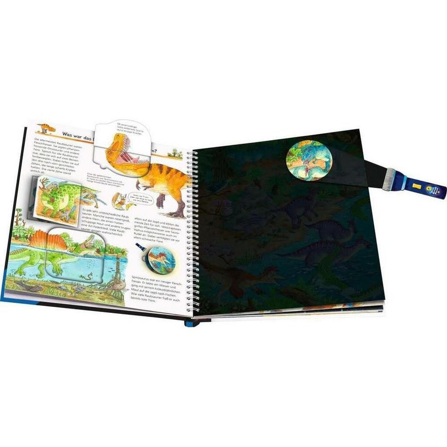 Wieso? Weshalb? Warum? Leuchte und entdecke: Dinosaurier (Taschenlampen-Buch mit Folien und Klappen) Gernhäuser, Susanne; Coenen, Sebastian (Illustrationen) Gebundene Ausgabe 