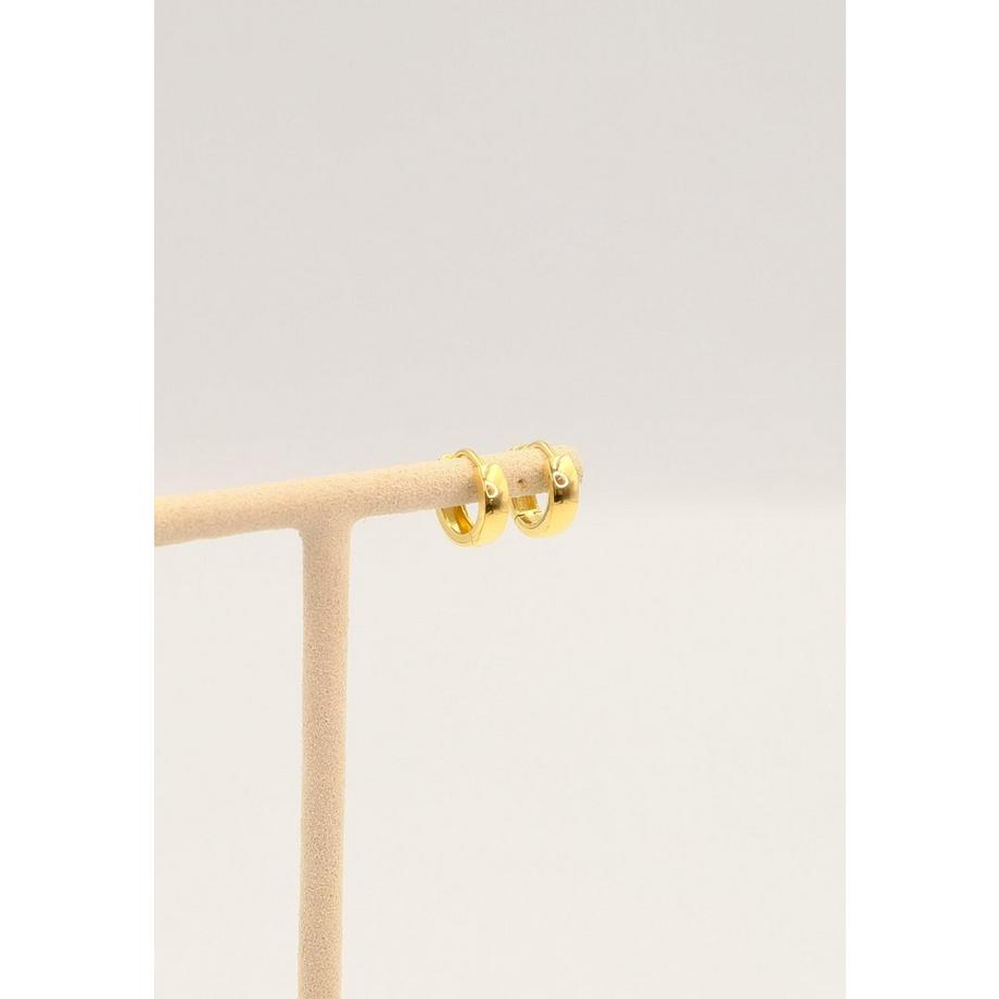 MUAU Schmuck  Creolen Gelbgold 750 U-Profil Scharnier 12.5mm 