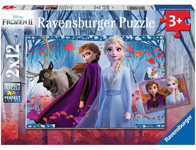 Image of puzzel Disney Frozen 2 - 2x 12 stukjes Multicolor