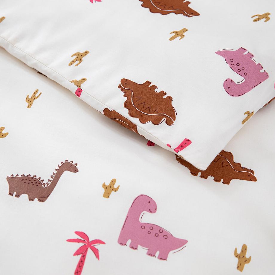 La Redoute Intérieurs Dino Pop Baby Duvetbezug Rosa  
