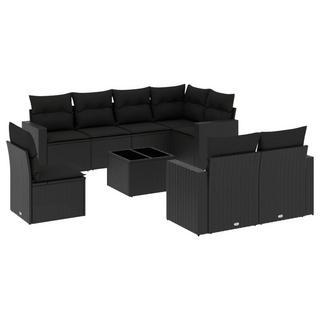 VidaXL set divano da giardino Polirattan  