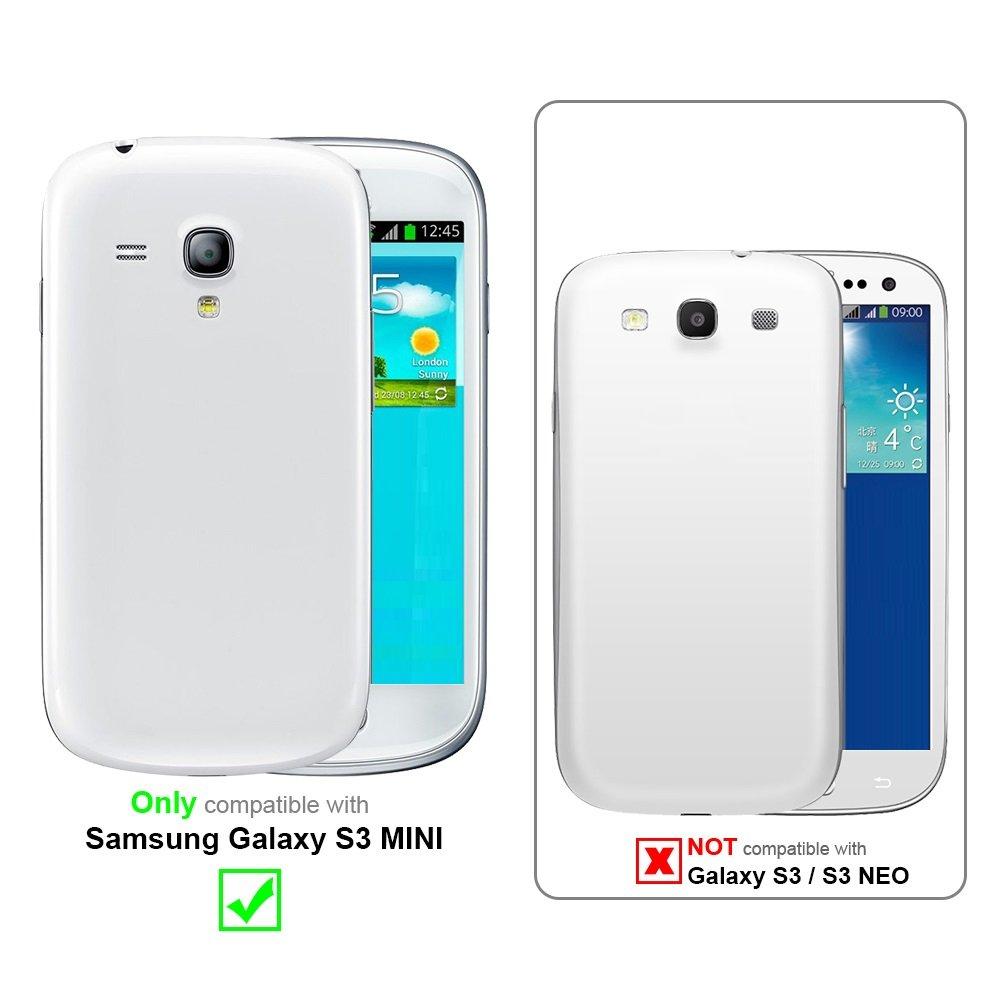 Cadorabo  Housse compatible avec Samsung Galaxy S3 MINI - Coque de protection au design flip en similicuir lisse 