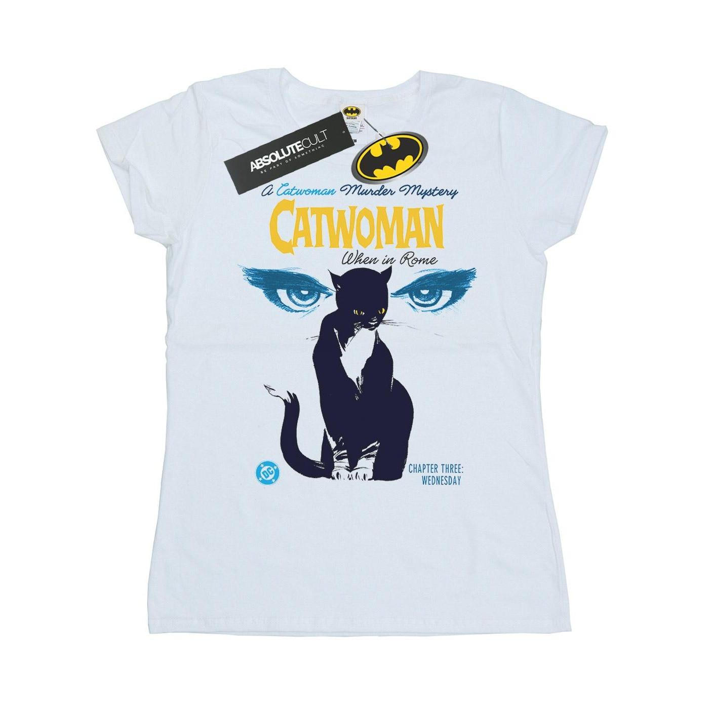Image of Batman Catwoman When In Rome Tshirt Damen Weiss XL
