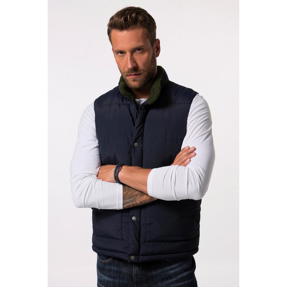 JP1880 Gilet Outdoor Doublure Polaire Bouclée Col Montant  