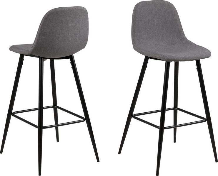 Image of Barhocker niedrig Lena hellgrau Barhocker niedrig Lena hellgrau