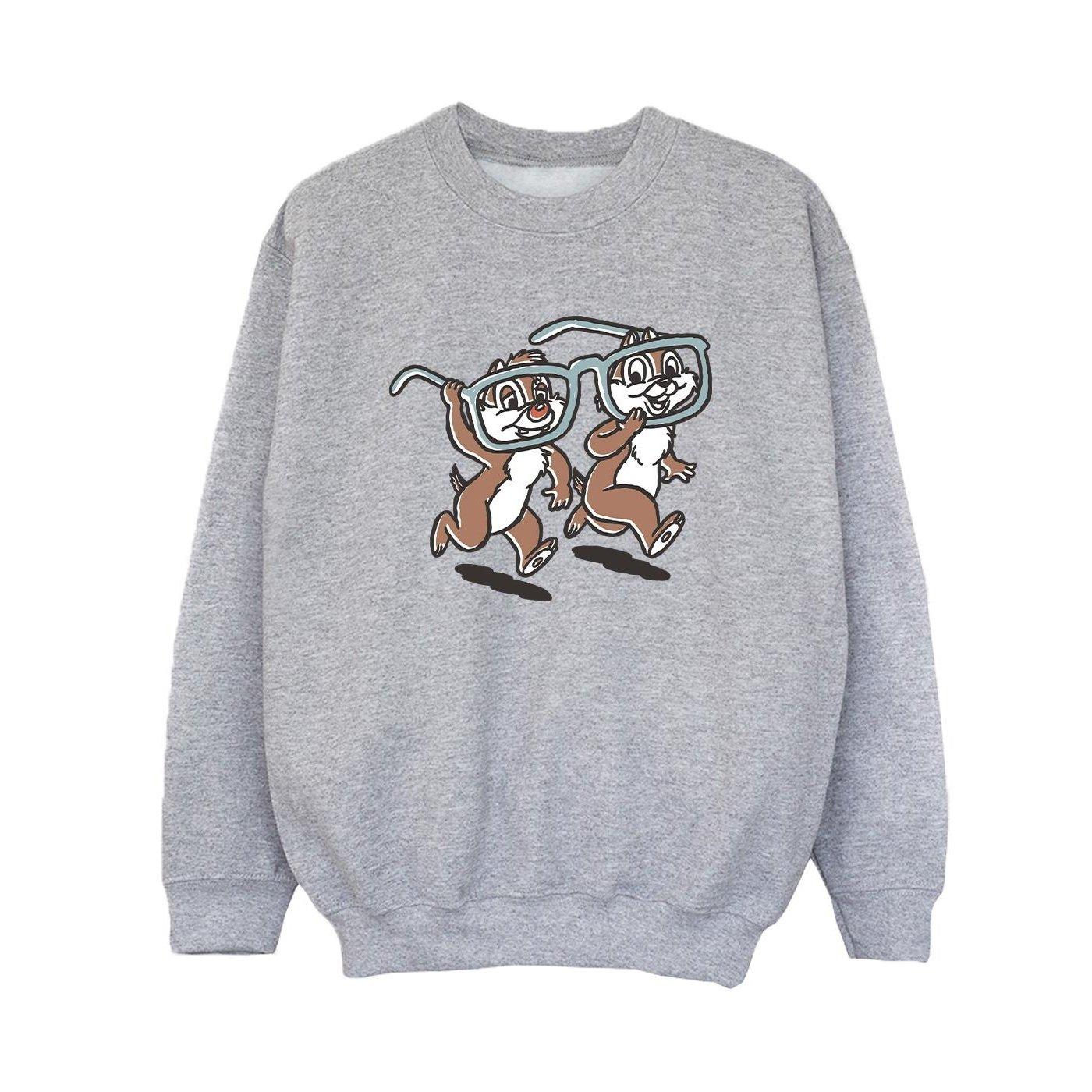 Image of Chip 'n Dale Glasses Sweatshirt Unisex Grau 152-158