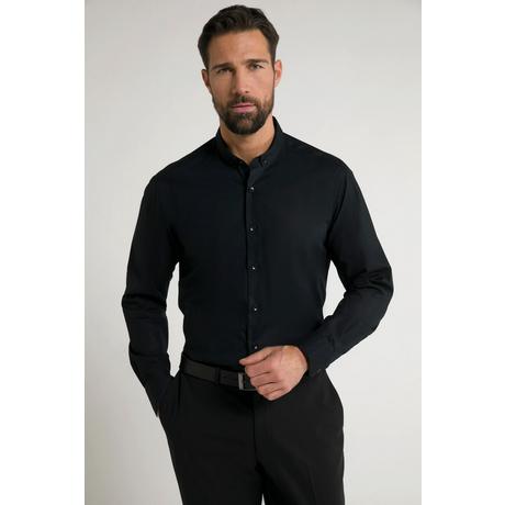 JP1880  Chemise Business, avec technologie EasyCare et petit col à pointes boutonnées, coupe Modern Fit noir 