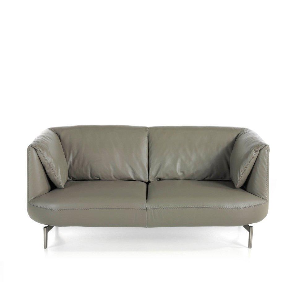 ANGEL CERDA 2-Sitzer-Sofa mit em Rindsleder  