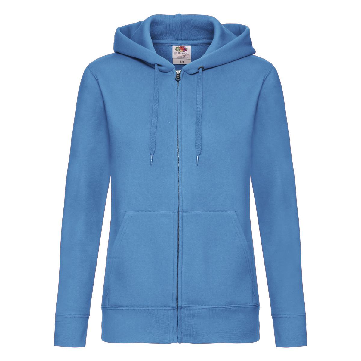 Image of Hoodie Mit Durchgehendem Reißverschluss Damen Azurblau 36